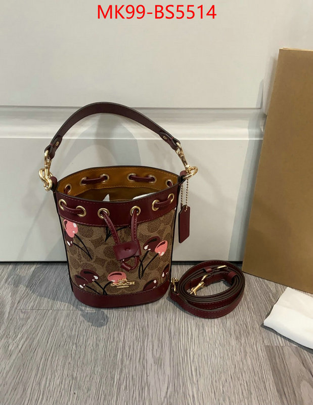 Coach Bags(TOP)-Bucket Bag the quality replica ID: BS5514 $: 99USD,