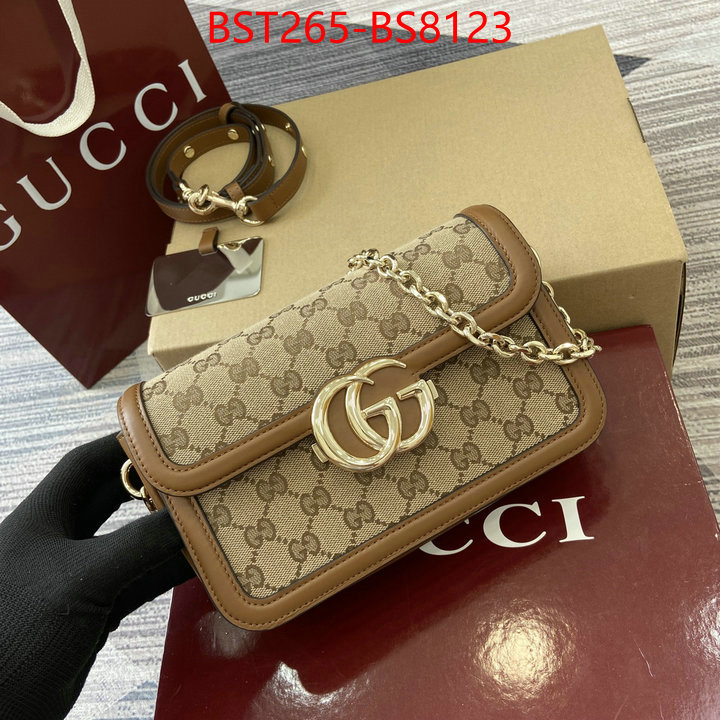Gucci Bags(TOP)-Crossbody- fake ID: BS8123 $: 265USD,