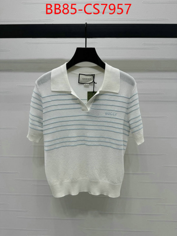 Clothing-Gucci replica best ID: CS7957 $: 85USD