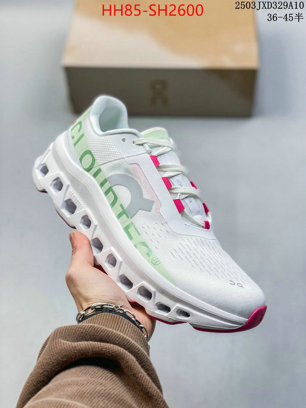 Men Shoes-On Running Cloudsurfer designer wholesale replica ID: SH2600 $: 85USD
