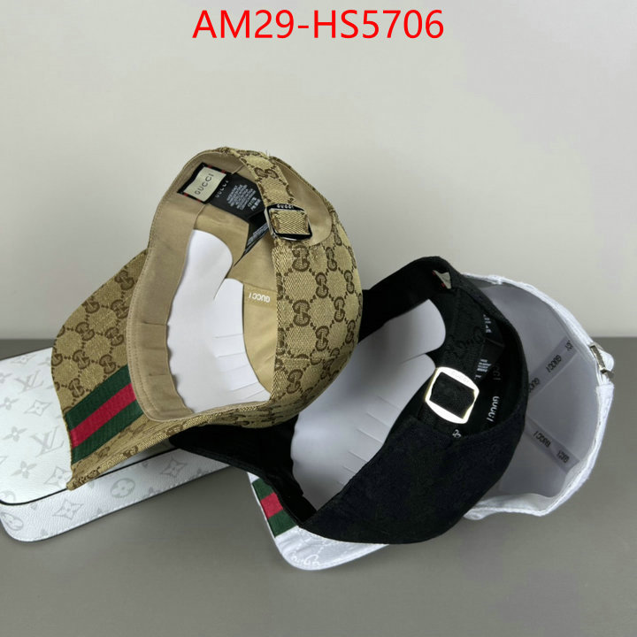 Cap(Hat)-Gucci wholesale sale ID: HS5706 $: 29USD