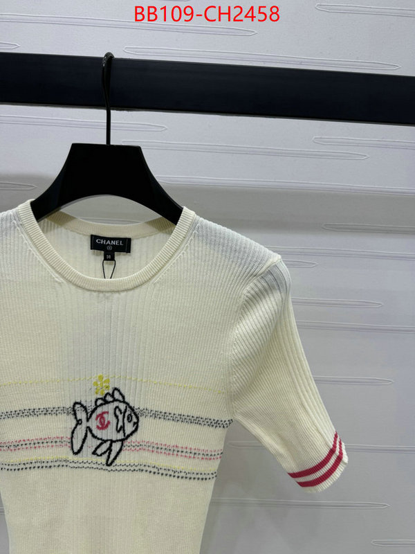 Clothing-Chanel wholesale 2024 replica ID: CH2458 $: 109USD