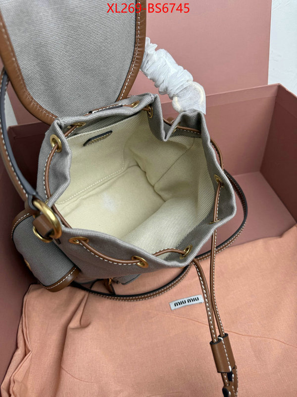 Miu Miu Bags(TOP)-Backpack- 2024 perfect replica designer ID: BS6745 $: 269USD,