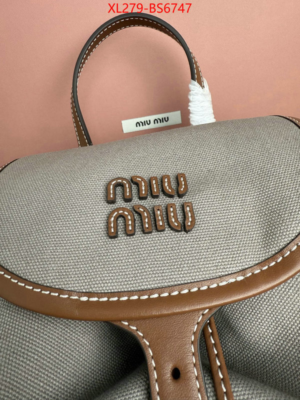 Miu Miu Bags(TOP)-Backpack- mirror copy luxury ID: BS6747 $: 279USD,