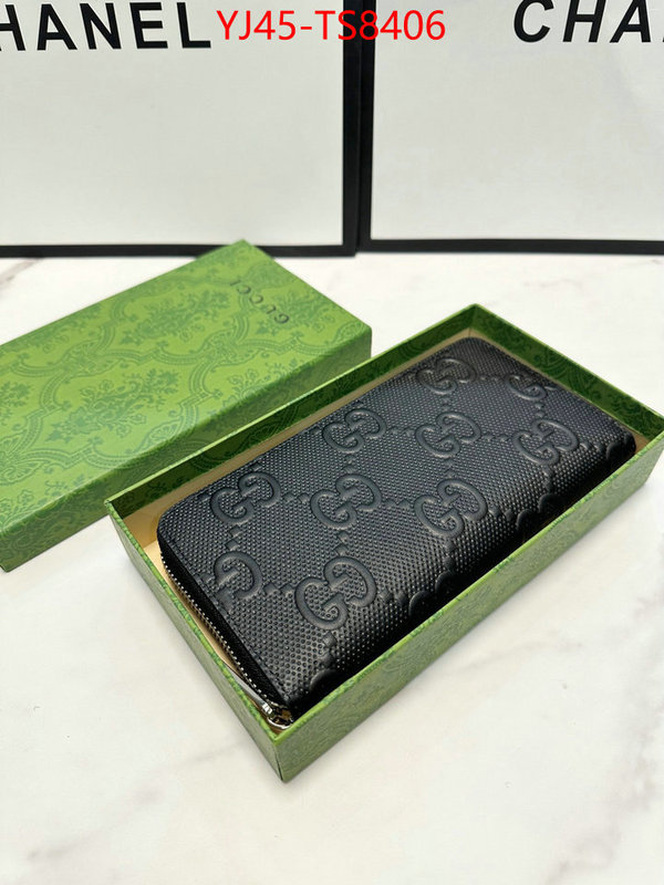 Gucci Bags(4A)-Wallet- wholesale designer shop ID: TS8406 $: 45USD,