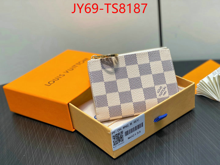 LV Bags(TOP)-Wallet top fake designer ID: TS8187 $: 69USD,