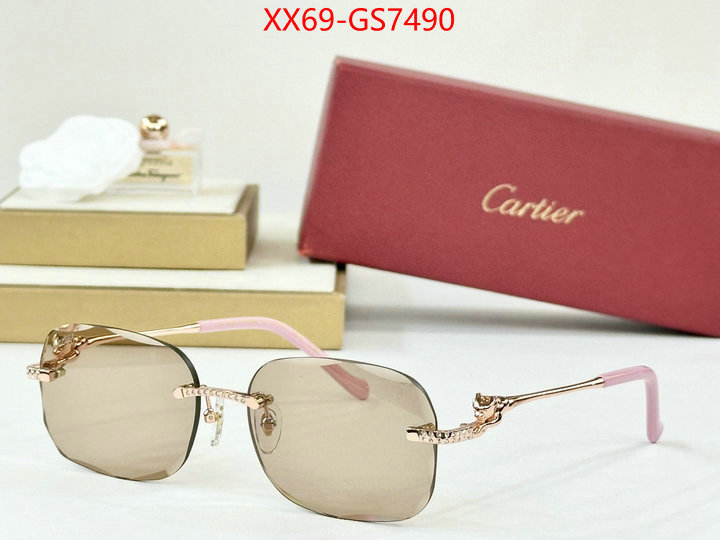Glasses-Cartier top fake designer ID: GS7490 $: 69USD