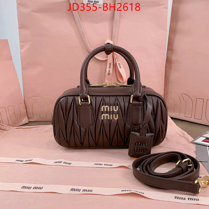 Miu Miu Bags(TOP)-Handbag- where could you find a great quality designer ID: BH2618 $: 355USD,