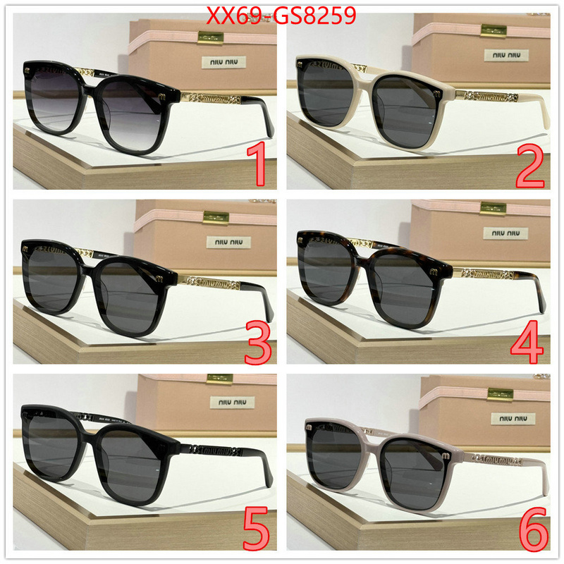 Glasses-Miu Miu aaaaa+ replica designer ID: GS8259 $: 69USD
