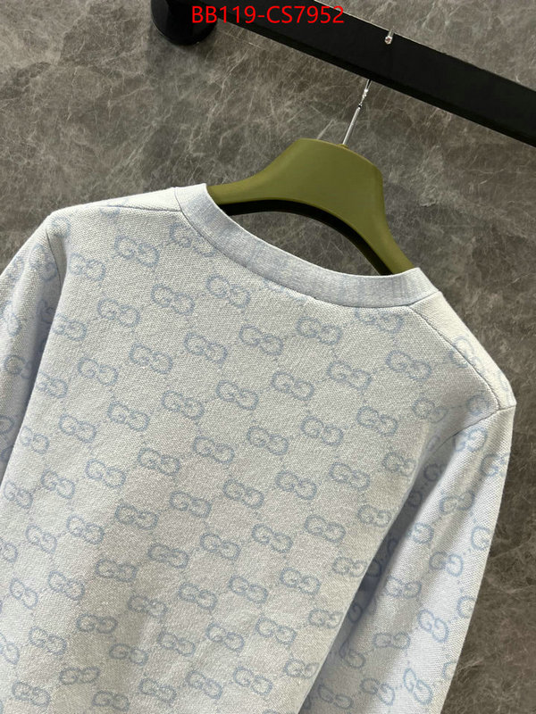 Clothing-Gucci buying replica ID: CS7952 $: 119USD
