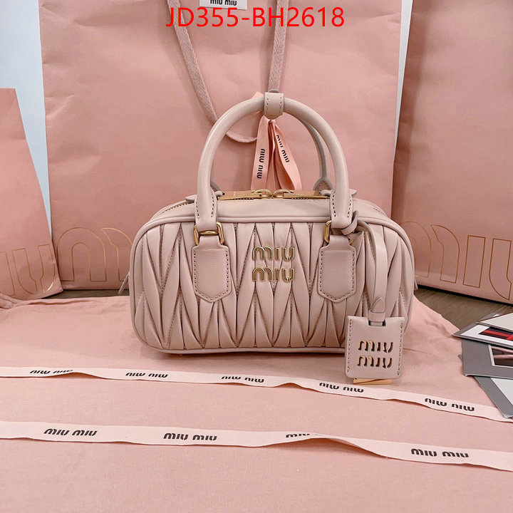 Miu Miu Bags(TOP)-Handbag- where could you find a great quality designer ID: BH2618 $: 355USD,