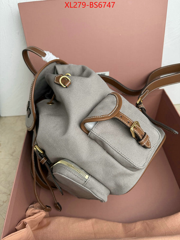 Miu Miu Bags(TOP)-Backpack- mirror copy luxury ID: BS6747 $: 279USD,