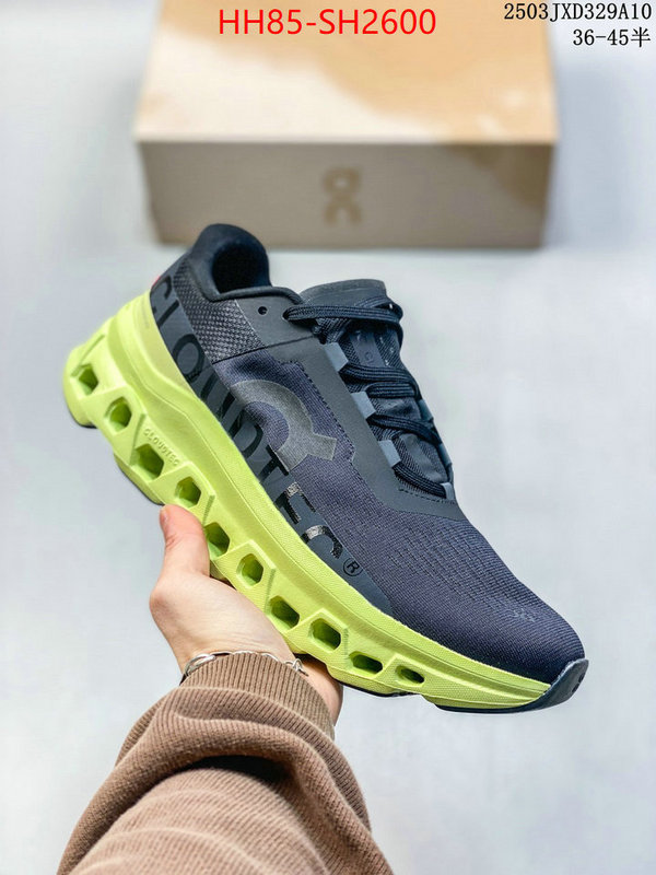 Men Shoes-On Running Cloudsurfer designer wholesale replica ID: SH2600 $: 85USD