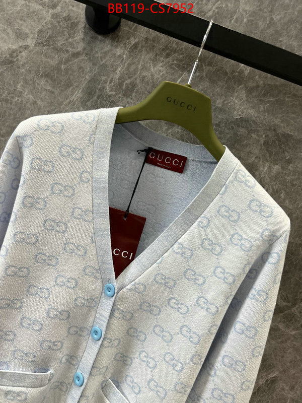 Clothing-Gucci buying replica ID: CS7952 $: 119USD