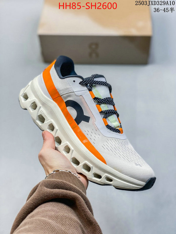 Men Shoes-On Running Cloudsurfer designer wholesale replica ID: SH2600 $: 85USD