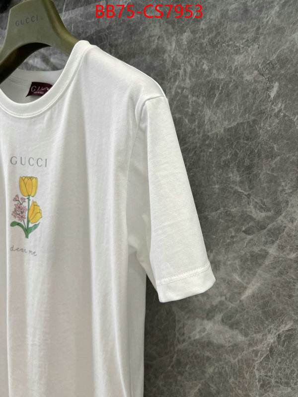 Clothing-Gucci cheap online best designer ID: CS7953 $: 75USD