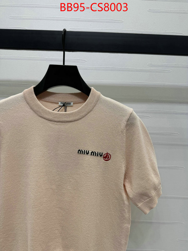 Clothing-MIU MIU exclusive cheap ID: CS8003 $: 95USD