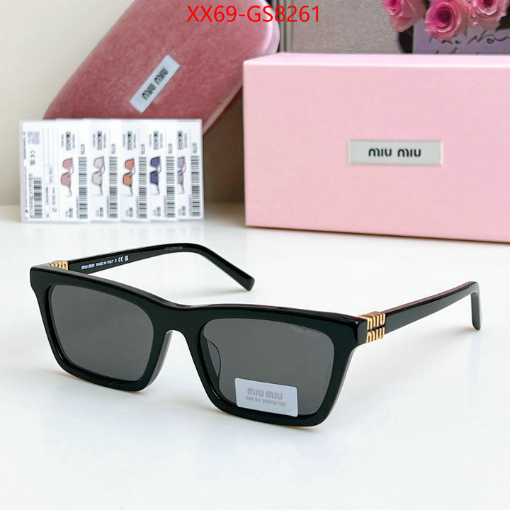 Glasses-Miu Miu best quality fake ID: GS8261 $: 69USD