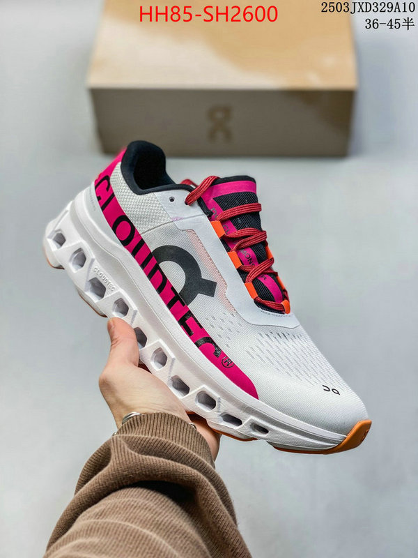 Men Shoes-On Running Cloudsurfer designer wholesale replica ID: SH2600 $: 85USD
