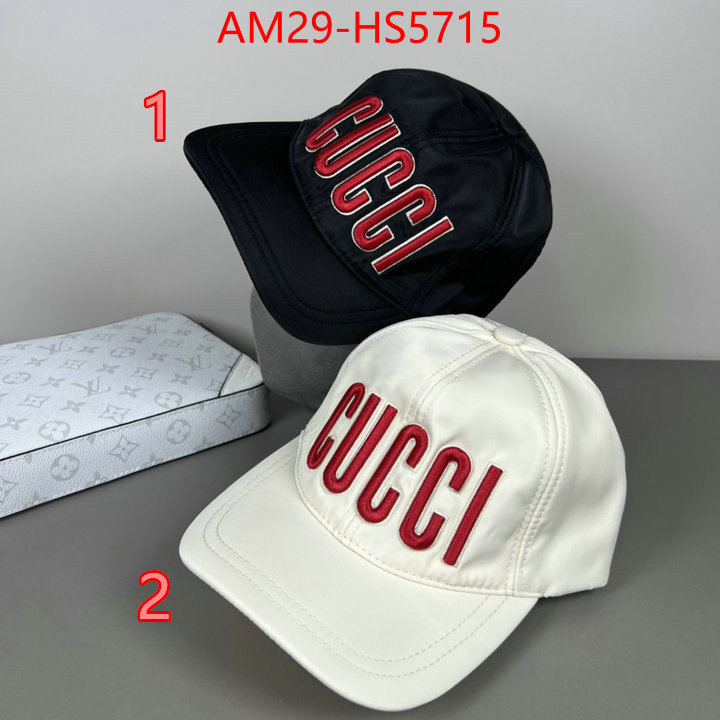 Cap(Hat)-Gucci designer fashion replica ID: HS5715 $: 29USD
