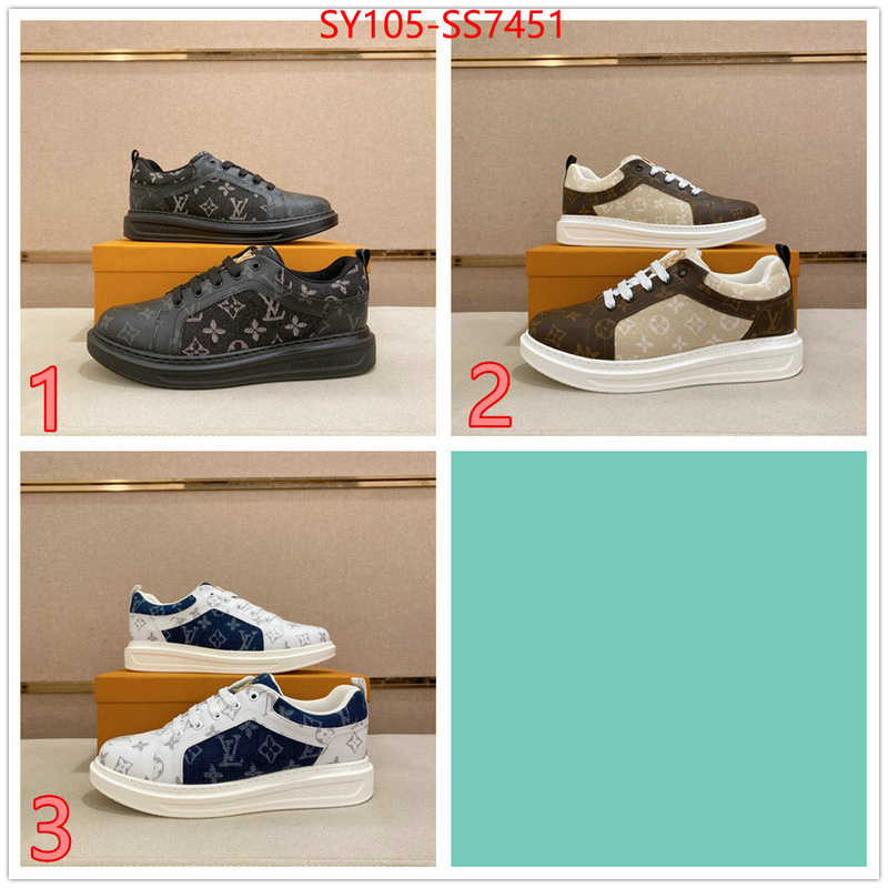Men Shoes-LV aaaaa+ replica designer ID: SS7451 $: 105USD