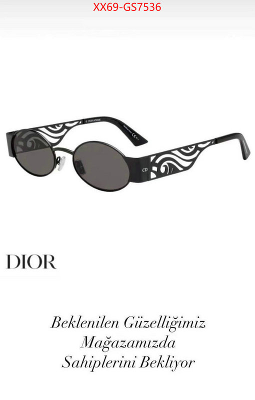 Glasses-Dior same as original ID: GS7536 $: 69USD