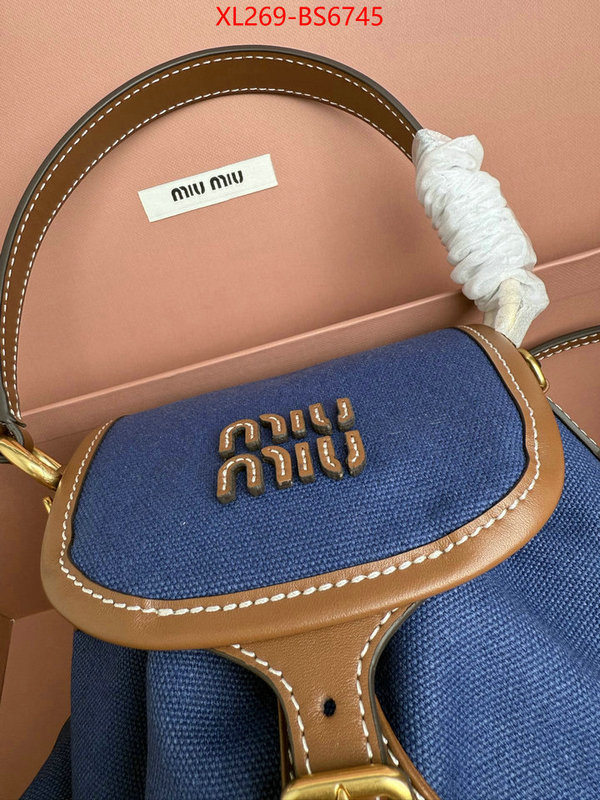 Miu Miu Bags(TOP)-Backpack- 2024 perfect replica designer ID: BS6745 $: 269USD,