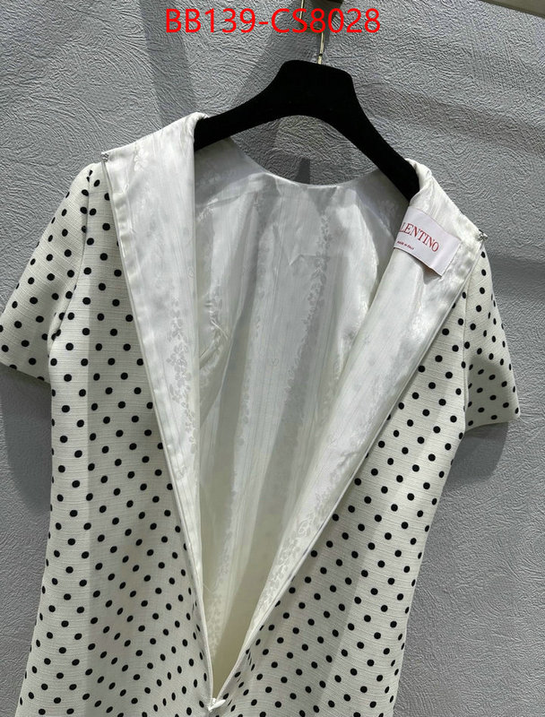 Clothing-Valentino brand designer replica ID: CS8028 $: 139USD
