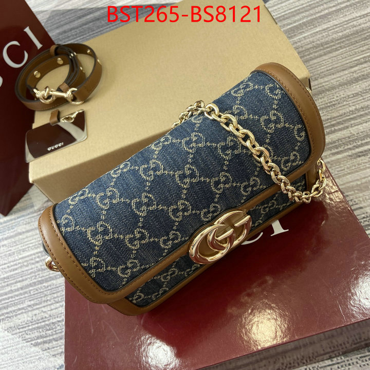 Gucci Bags(TOP)-Crossbody- top perfect fake ID: BS8121 $: 265USD,