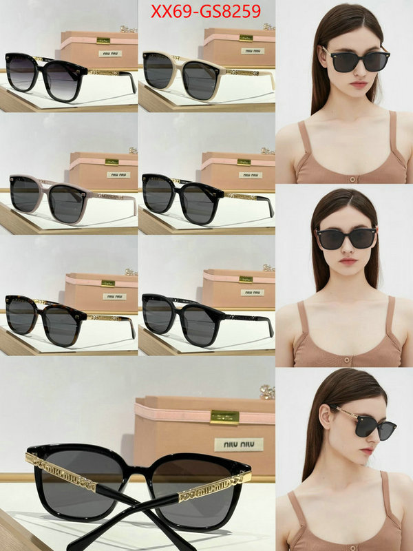 Glasses-Miu Miu aaaaa+ replica designer ID: GS8259 $: 69USD