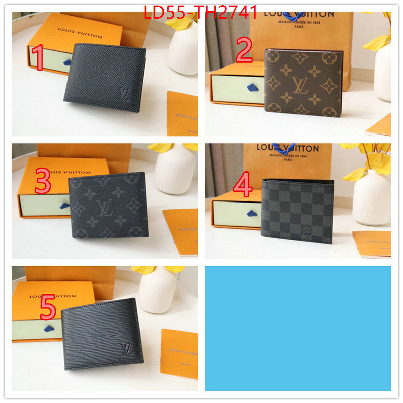 LV Bags(TOP)-Wallet new 2024 ID: TH2741 $: 55USD,