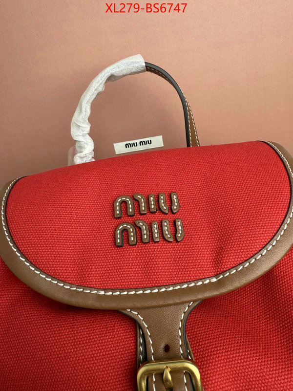 Miu Miu Bags(TOP)-Backpack- mirror copy luxury ID: BS6747 $: 279USD,
