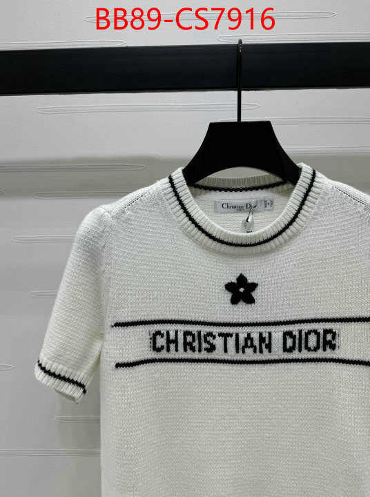 Clothing-Dior top designer replica ID: CS7916 $: 89USD