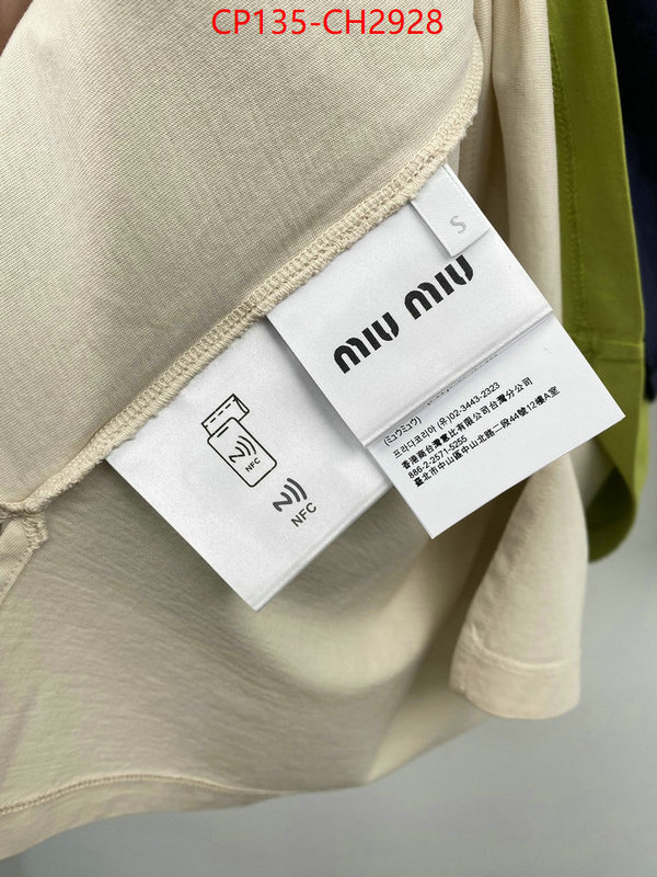 Clothing-MIU MIU what 1:1 replica ID: CH2928 $: 135USD