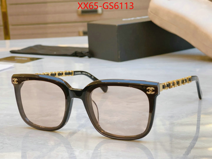Glasses-Chanel designer fashion replica ID: GS6113 $: 65USD