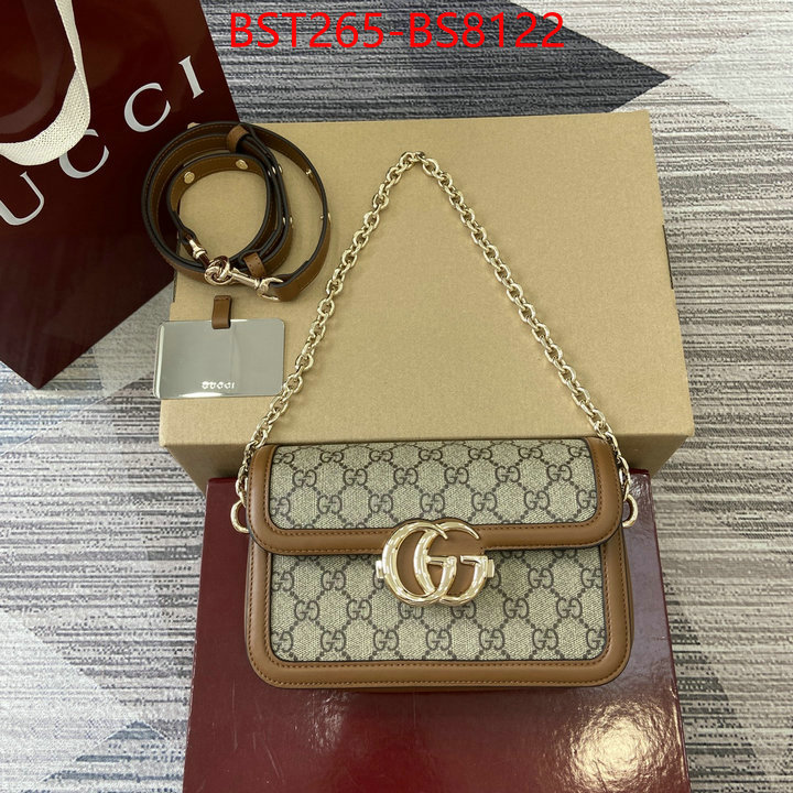 Gucci Bags(TOP)-Crossbody- wholesale replica ID: BS8122 $: 265USD,