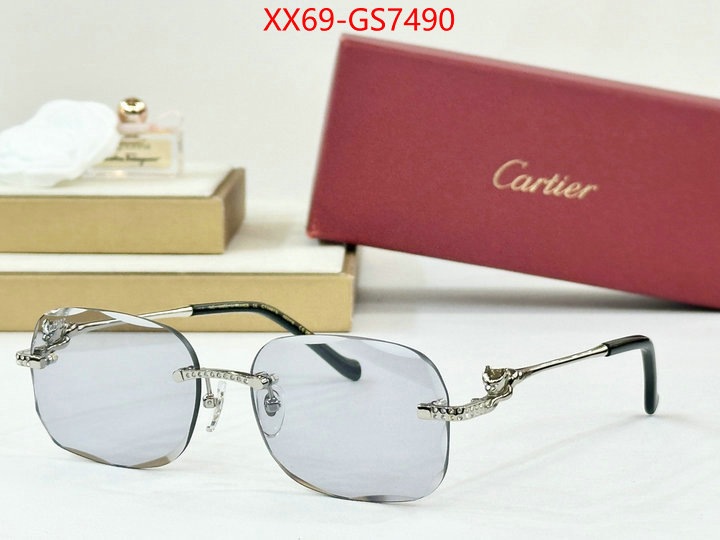 Glasses-Cartier top fake designer ID: GS7490 $: 69USD