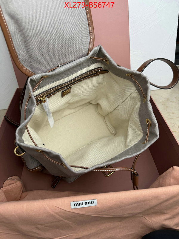 Miu Miu Bags(TOP)-Backpack- mirror copy luxury ID: BS6747 $: 279USD,