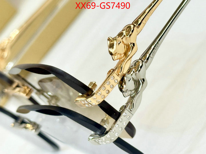 Glasses-Cartier top fake designer ID: GS7490 $: 69USD