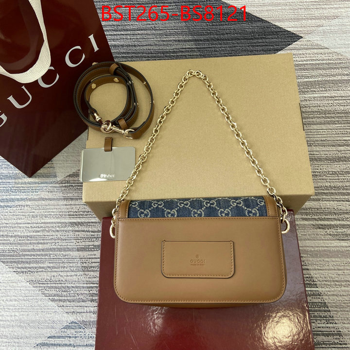 Gucci Bags(TOP)-Crossbody- top perfect fake ID: BS8121 $: 265USD,
