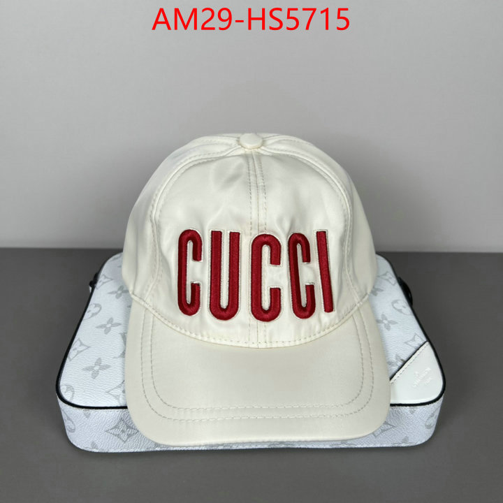 Cap(Hat)-Gucci designer fashion replica ID: HS5715 $: 29USD