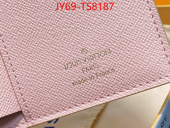 LV Bags(TOP)-Wallet top fake designer ID: TS8187 $: 69USD,