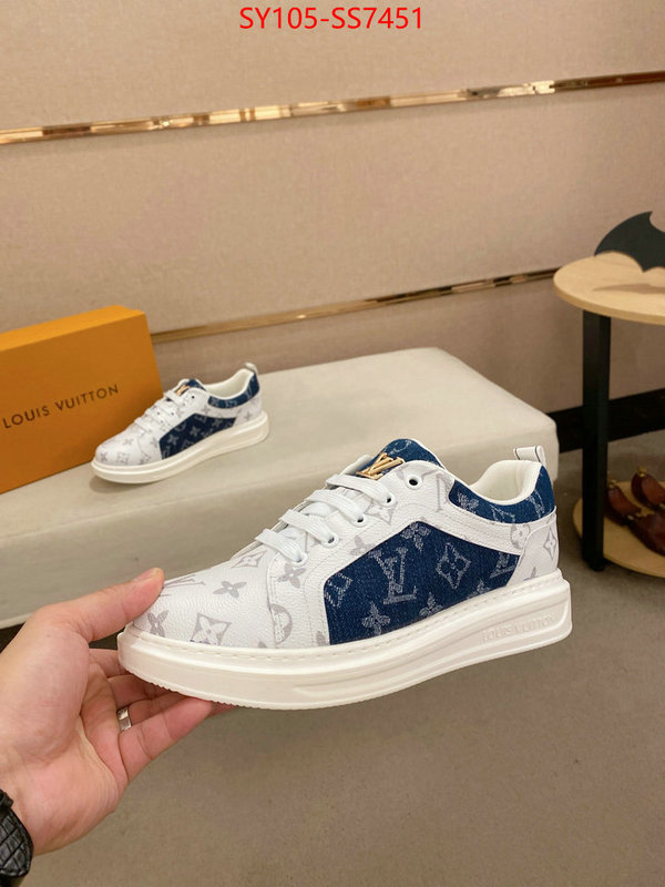 Men Shoes-LV aaaaa+ replica designer ID: SS7451 $: 105USD