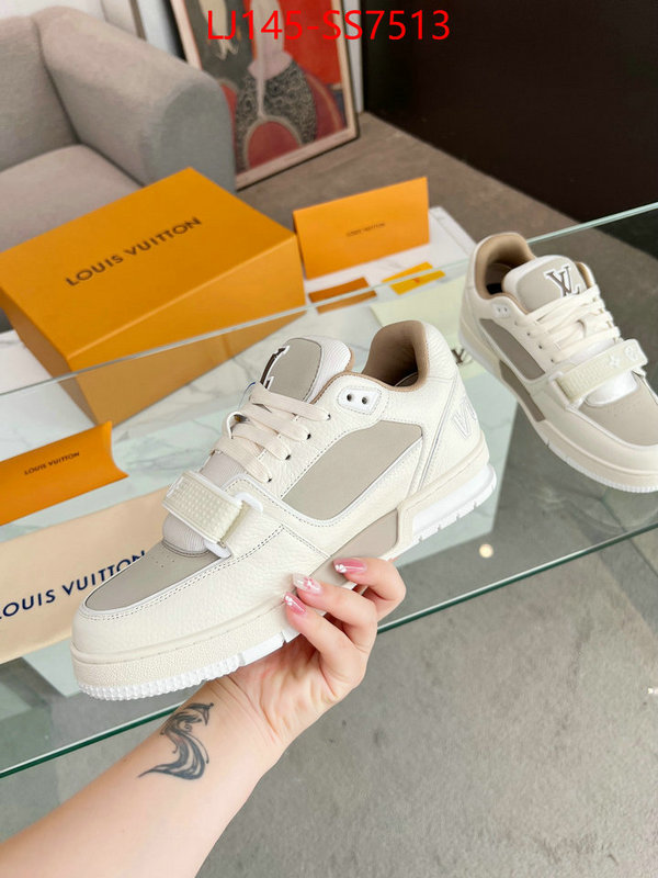 Men Shoes-LV luxury fashion replica designers ID: SS7513 $: 145USD