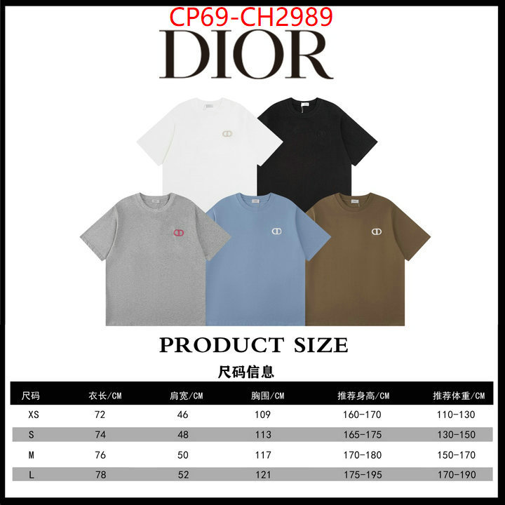 Clothing-Dior buy the best replica ID: CH2989 $: 69USD