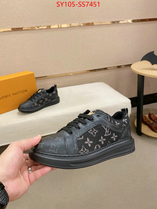 Men Shoes-LV aaaaa+ replica designer ID: SS7451 $: 105USD