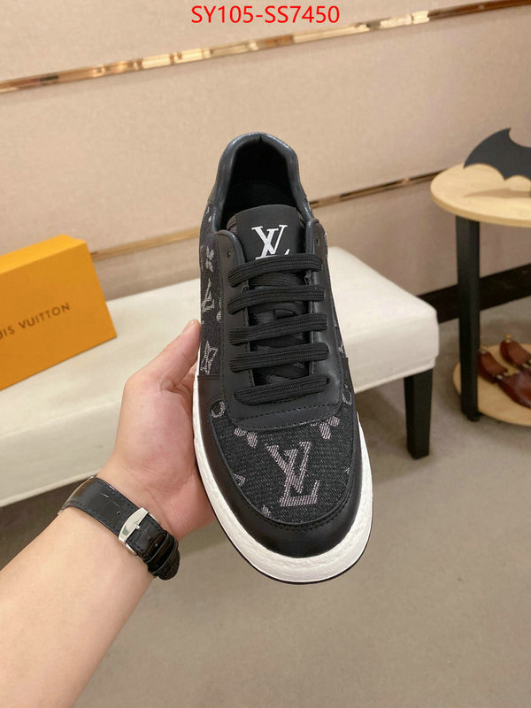 Men Shoes-LV aaaaa+ quality replica ID: SS7450 $: 105USD