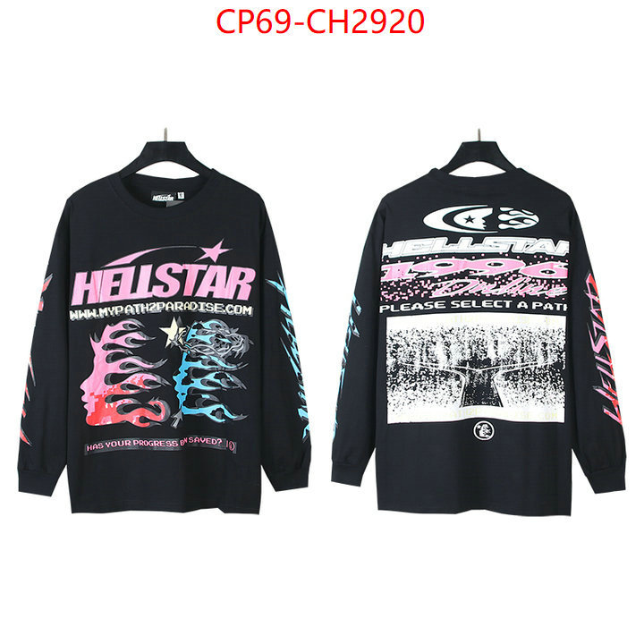 Clothing-Hellstar brand designer replica ID: CH2920 $: 69USD