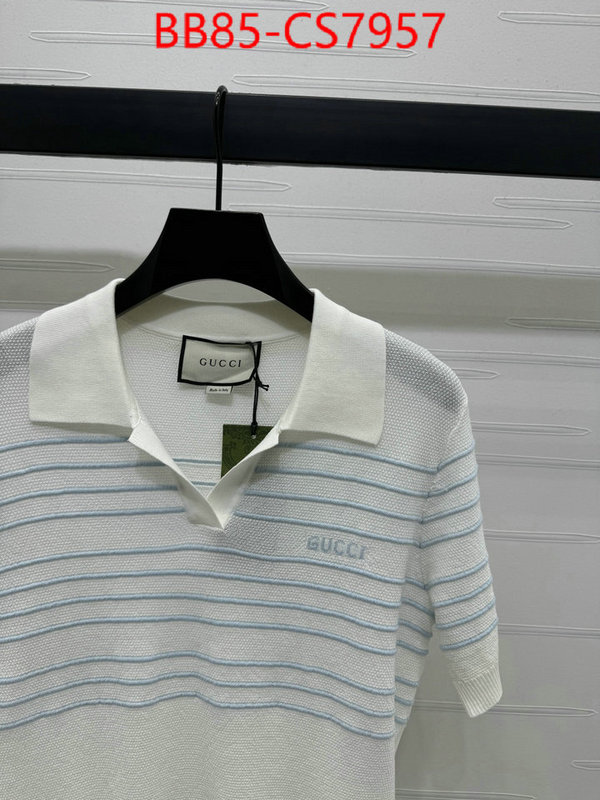 Clothing-Gucci replica best ID: CS7957 $: 85USD