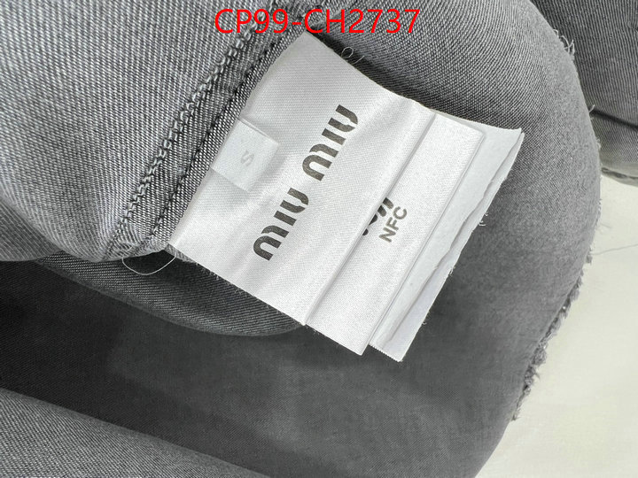 Clothing-MIU MIU 2024 aaaaa replica 1st copy ID: CH2737 $: 99USD